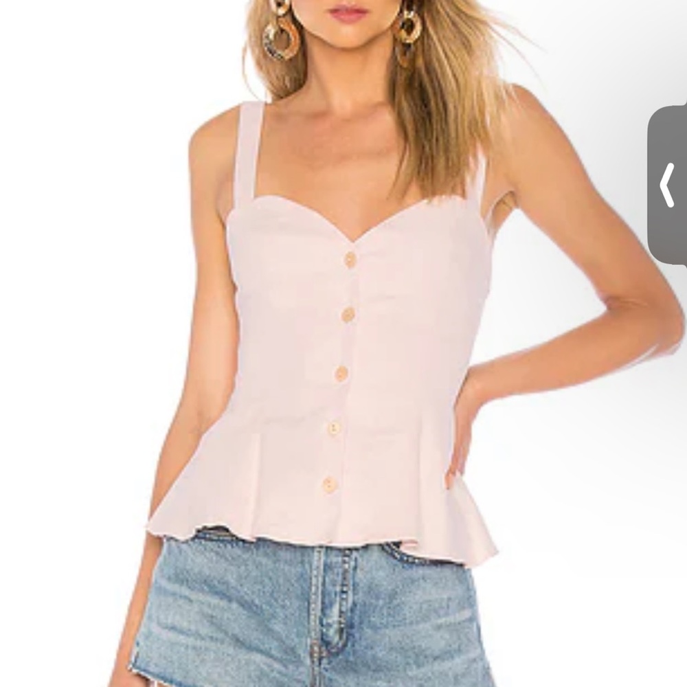 L’Academie: The Brasília Linen Blend Tank Top - Adjustable Straps M (read color)